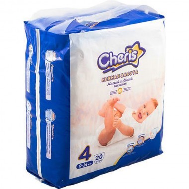 Подгузники Cheris детский бумажный L(4)/9-14 кг 20 шт (L6320) 