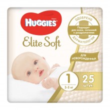 Подгузники Huggies Elite Soft 1 New Baby 3-5 кг 25 шт (5029053547923)