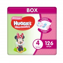 Подгузники Huggies Ultra Comfort 4 Box Girl 8-14 кг 126 шт (5029053543819)