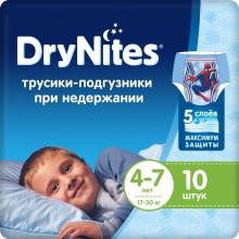 Подгузники-трусики Huggies DryNites Boy (4-7 лет) 17-30 кг 10 шт (5029053527574)