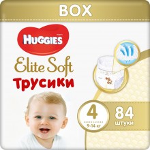 Подгузники-трусики Huggies Elite Soft 4 Box L 9-14 кг 84 шт (5029053547107)   