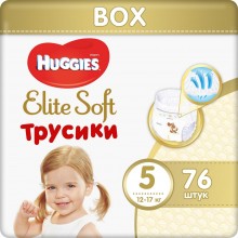 Подгузники-трусики Huggies Elite Soft 5 Box XL 12-17 кг 76 шт (5029053547114)