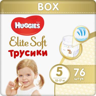 Подгузники-трусики Huggies Elite Soft 5 Box XL 12-17 кг 76 шт 5029053547114   