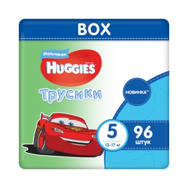 Подгузники-трусики Huggies Ultra Comfort  5 Disney Box Boy 13-17 кг 96 шт (5029053547633)   