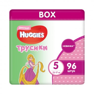 Подгузники-трусики Huggies Ultra Comfort 5 Disney Box Girl 13-17 кг 96 шт (5029053547640)   